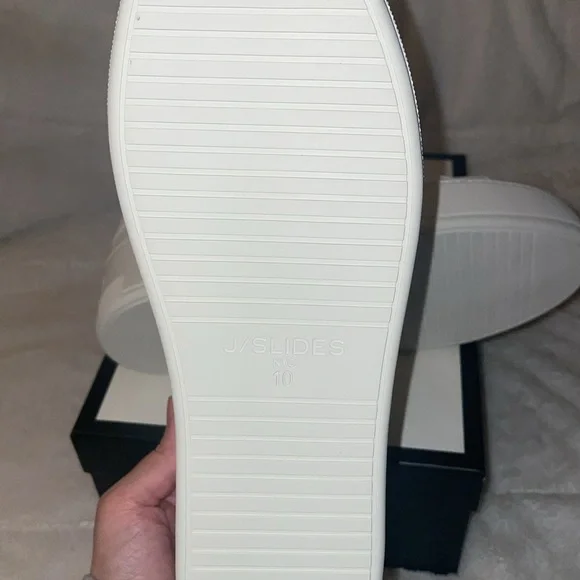 NWT J/SLIDES MAYA White Leather Sneaker - Picture 15 of 15